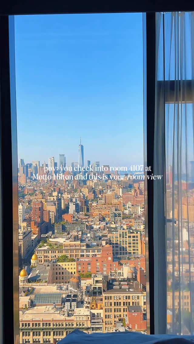 A hotel room view I won’t be getting over anytime soon 🥺🥺🥺

Comment LINK if you want my full review on my stay at Motto Hilton in Chelsea and I’ll send it straight to your DMs 💌

NYC, new york hotel, motto hilton chelsea, new york room, new york travel guide