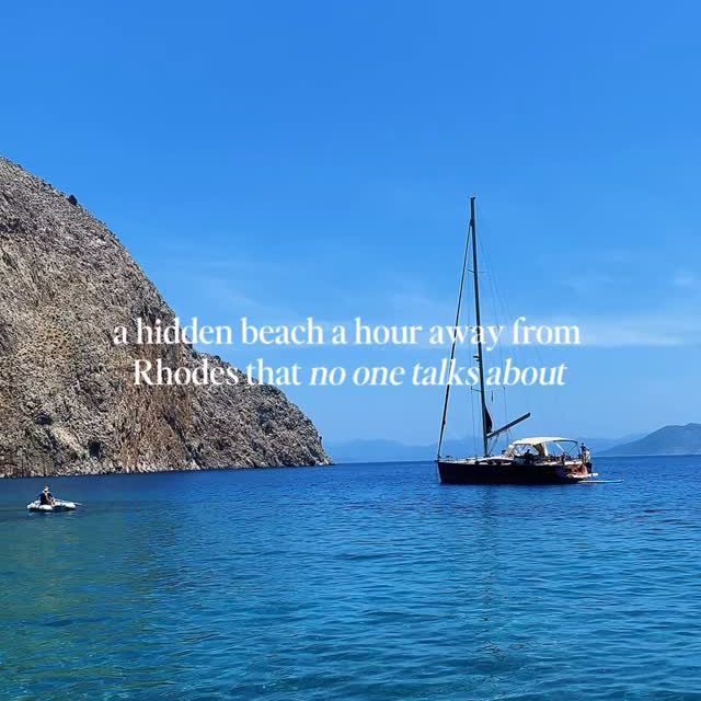 Saint George Bay is one of those places that makes you question why more people are not talking about it.

It sits on the island of Symi, about an hour by boat from Rhodes, and most people only see it as a quick swim stop on a day trip. But it is easily one of the most beautiful beaches in the area.

The cliffs are dramatic and high, the water is the clearest blue and the whole bay feels completely tucked away. Boats anchor in the middle and you swim straight into that unreal turquoise water. It feels remote in the best way.

Most people visit Saint George Bay as part of a Symi boat tour from Rhodes. The boats usually stop for around an hour so you can swim and relax. If you are planning your own day, check the wind conditions before you go because the bay is best enjoyed when the sea is calm.

There are no big beach clubs, no rows of sunbeds and no restaurants right on the beach (and no toilets that I could find because I am always desperate for a wee wherever I go). Bring what you need for the day, especially loads of water, some snacks (you can’t go wrong with a pack of lays) and sunscreen. 

If you are planning a Rhodes trip and want something that feels a little more special than the usual beach day, add Symi to your list and make sure Saint George Bay is included on your boat route.

If you want the link to the boat trip that I booked, just comment LINK and I’ll send it straight to you 💌

#saintgeorgebay #symisland #rhodes #rhodesgreece #symi greece thingstodoinRhodes

Saint George Bay , Rhodes, Symi Island, things to do in Greece, things to do in Rhodes, Rhodes Greece, Greece bucketlist, euro summer, girls trip to Greece