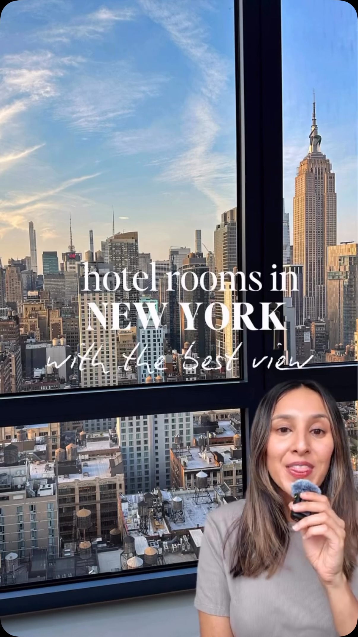 Comment LINK and I’ll send you the full list of 10 NYC hotels with the best views!! 

New York has some of the most amazing city views, and I wanted to share a few hotels that make the most of them:

Hyatt Place Chelsea 
This one is such a good spot if you want to see the Empire State Building or the One World Trade without paying crazy Midtown prices. The neighbourhood is so fun too as Chelsea Market and the High Line are right there if you want a morning stroll or a coffee.

Arlo NoMad 
You’ve probably seen this one all on social media!! Every room has floor to ceiling windows so you basically wake up with the Empire State Building right in front of you. This one also has a great rooftop bar which is the place to be for those sunset cocktails.

1 Hotel Brooklyn Bridge 
This one is all about the Brooklyn Bridge views, Lower Manhattan and even the Statue of Liberty. The location of this so calm and relaxing compared to Midtown, and the rooftop pool is perfect for a sunny afternoon with your besties. The rooms are huge, bright  and feel really luxurious without being stuffy.

If you’re planning a New York trip with your besties, these hotels are definitely worth checking out as the views alone are worth it!

#newyork #nyc #newyorkcity #newyorkhotels #wheretostayinnewyork

New York, New York hotels, where to stay in New York, hotel room view New York, NYC, New York room views