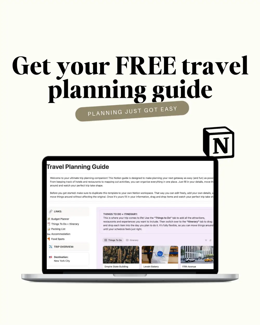 Free travel planning guide