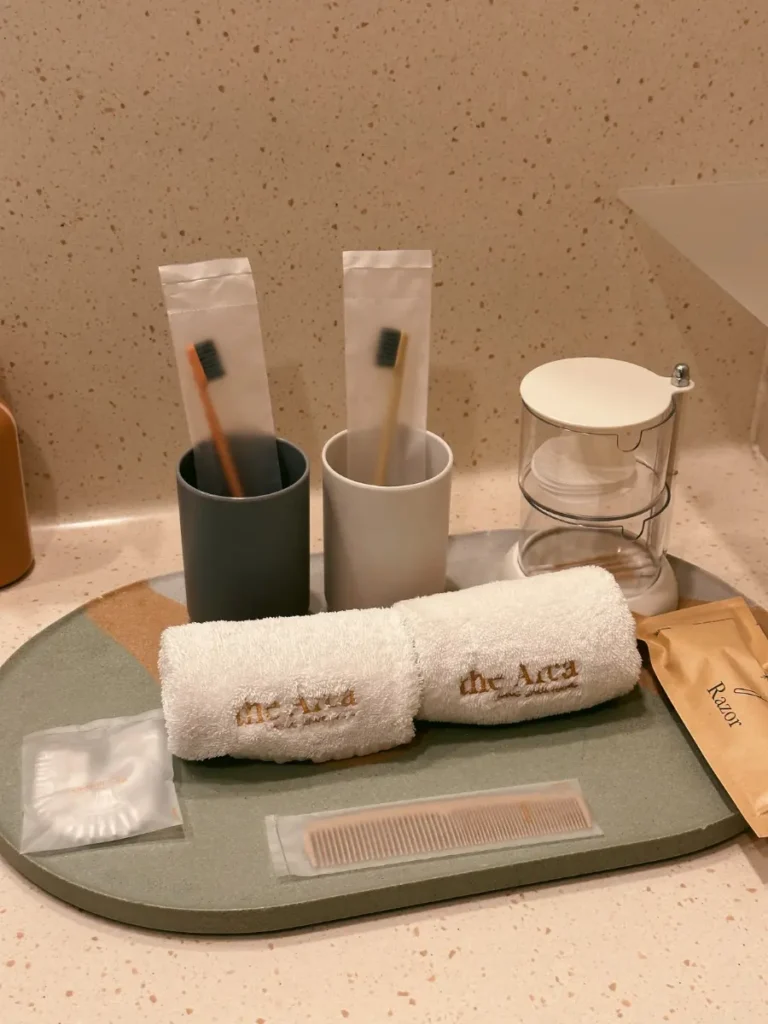 The Arca Hong Kong toiletries