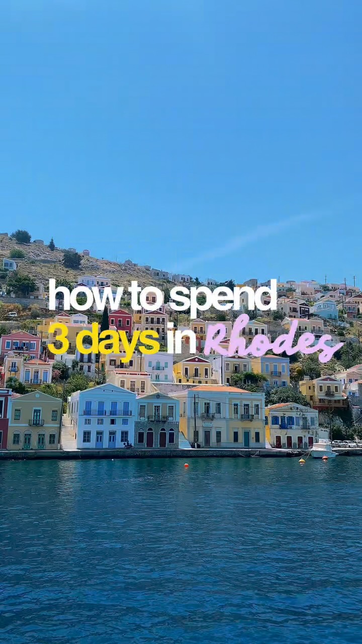 Comment LINK for my full travel guide to Rhodes and I’ll send it straight to you! 

HOW TO SPEND 3 DAYS IN RHODES WITH YOUR BESTIES 🇬🇷👇🏽

🏨 Stay at @cooksclubkolymbia and hire a car from the airport or hotel so you can easily explore the island.

Day 1 - Lindos & Kallithea Springs
📍 head to Lindos which is a Santorini dupe with whitewashed streets
⛪ hike up to the Acropolis - it’s £24 entry which you can prebook on @viator 
🌊 cool off at St Paul’s Bay or Lindos Beach
🌸 visit Kallithea Springs (€5 entry) and catch the sunset

Day 2 - Old Town
☀️ relax at @elliworldrhodes + try the 20ft diving board (only if you’re brave enough)
🏰 explore Rhodes Old Town & the Palace of the Grand Master
🍽️ end the day with dinner at @restaurantronda 

Day 3 - Symi Island & St George’s Bay
🚤 take a day trip to Symi with a stop at St George’s Bay (prebook these tickets on @viator 
💦 swim in crystal clear waters & soak up dramatic cliffs at St George’s Bay
🌈 spend 3 hours exploring colourful Symi Island + trying the local food

Comment LINK for my full travel guide to Rhodes and I’ll send it straight to you! 

#rhodes #rhodesgreece #greecetravel #thingstodoinrhodes #symiisland lindos

things to do in Rhodes, 3 days in Rhodes, Rhodes things to do, Rhodes itinerary