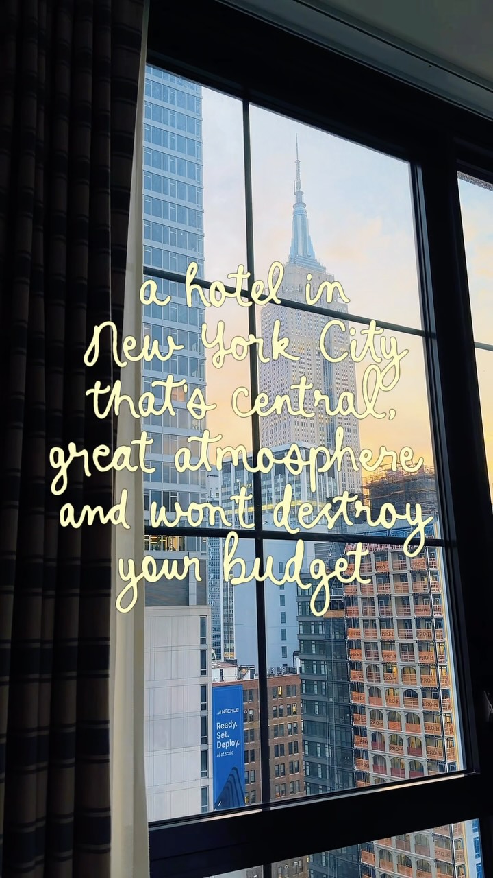 I spent a night at Moxy NYC Chelsea and the view from our room alone had me sold!! The Empire State Building right outside the window?! Yes please.

The rooms are compact (it is NYC, after all!), but they’ve made really clever use of the space, and I loved the location in Chelsea. You’re close to Penn Station, Madison Square Garden, the Empire State Building and so many of the places you’ll want to visit.

There’s also coffee, breakfast, pizza, a bar and The Fleur Room rooftop on the 35th floor if you fancy those NYC skyline views.

We paid £147.77 for the night including the destination fee, which I thought was pretty good for the location and overall experience.

Comment LINK and I’ll send you my full Moxy Chelsea review with everything I’d know before booking 

#MoxyChelsea #MoxyNYCChelsea #NewYorkHotels #NYCHotels Moxy Chelsea, where to stay in NYC, hotels in New York City, best hotel room view in New York City, New York City hotels, NYC hotel room views