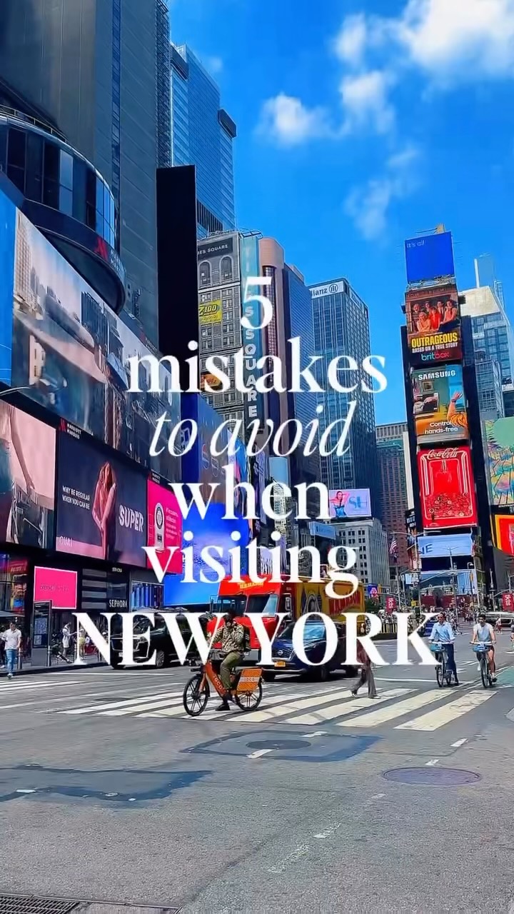 5 MISTAKES TO AVOID ON YOUR FIRST TRIP TO NYC!! 

🏙 SKIP booking a room in Times Square and stay in Chelsea instead, it’s close to Chelsea Market, the High Line and easier to get around Manhattan.

🚇 DON’T take the taxi everywhere and instead use the subway. It’s $3 per ride and there’s a 7 day cap so once you hit it, rides are basically free.

🌆 DON’T do all the observation decks, I’d recommend Top of the Rock for the best views of the Empire State.

📱 NOT having data, get an eSIM and I usually use @airalo or @holafly_esim so you have data the second you land.

🍹 PAYING for expensive rooftops instead visit the free ones. My favourites are Time Out Market (Brooklyn) and Pier 57 which both have stunning skyline without the pricey drink prices.

I’ve also done a free travel guide to New York City including things to do, where to stay + where to eat, just comment LINK below and I’ll send it straight to your DMs 💌

#nyc #newyorkcity #nyctravelguide #nyctips 

New York City, New York City travel guide, New York City cost, New York City things to do, nyc things to do, nyc travel guide, nyc travel tips