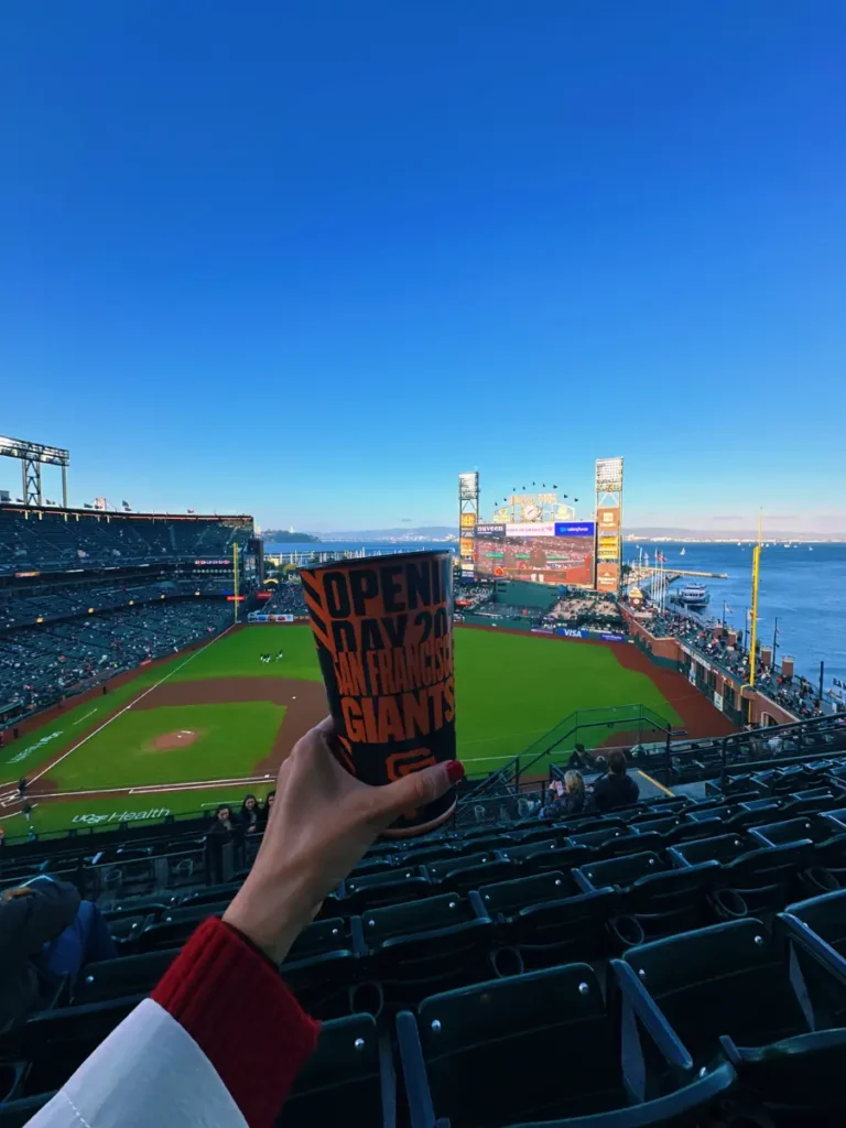 Baseball match at Oracle Park 