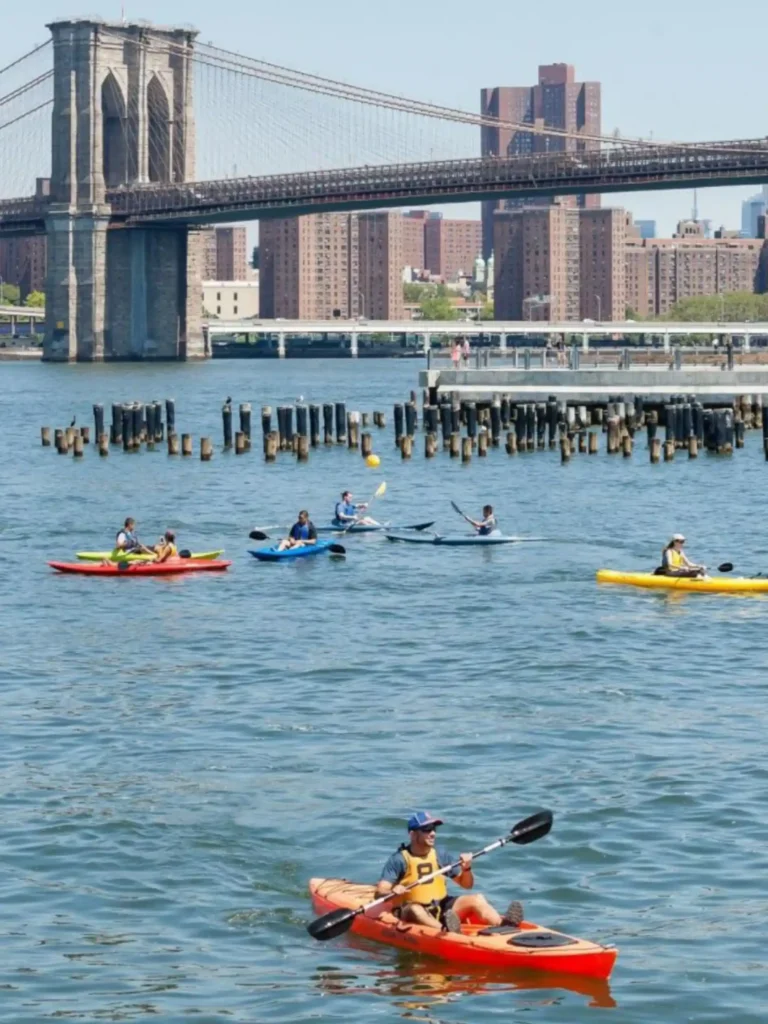 Free Kayaking at Brooklyn Bridge Park