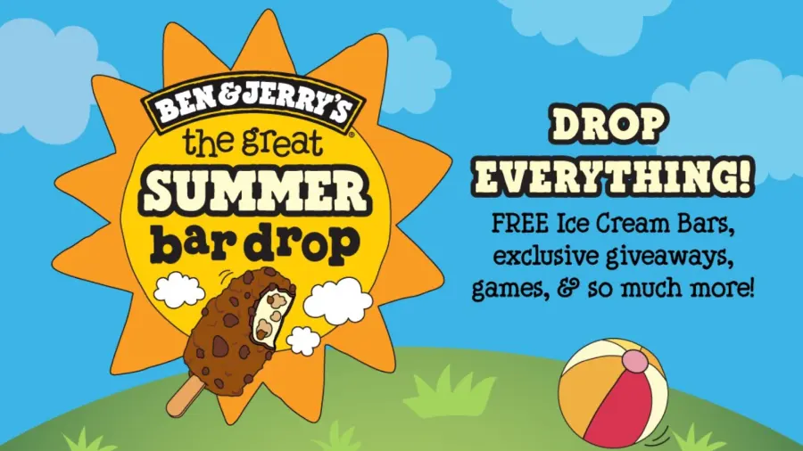 Ben & Jerry's Great Summer Bar Drop