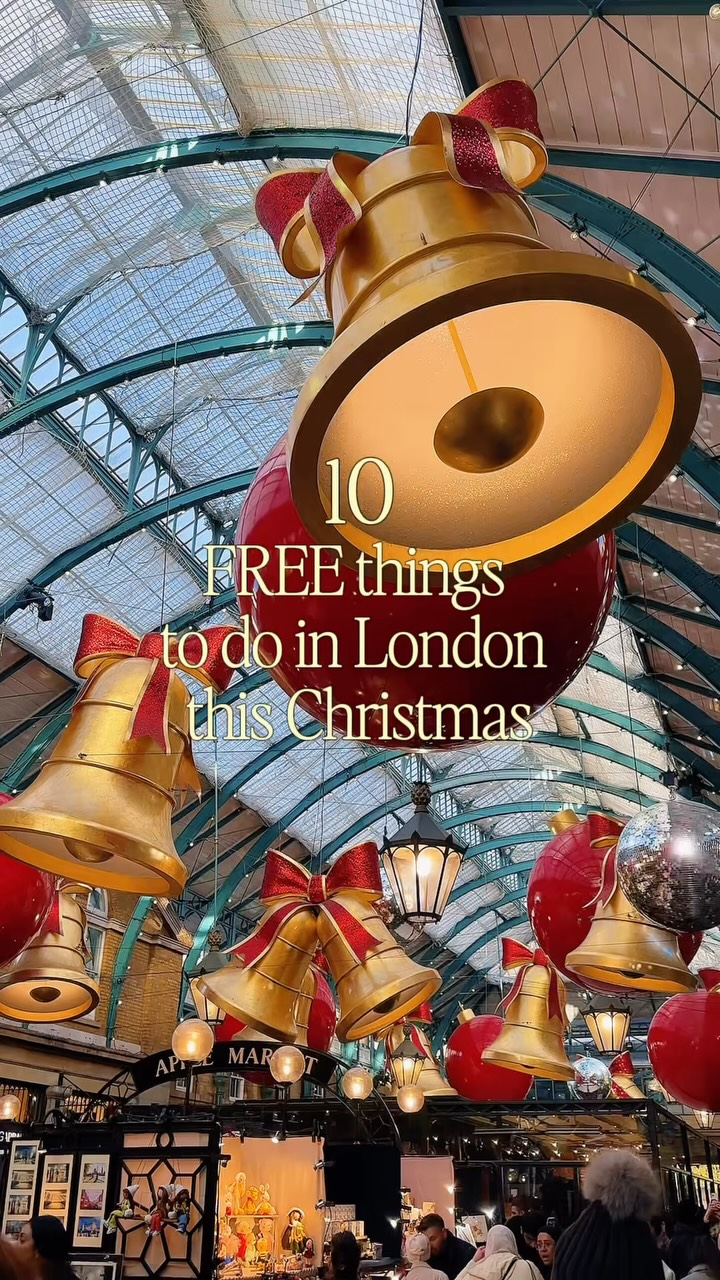 10 free things to do in London during Christmas ↓

1. catch the daily snowfall at xLeadenhall Market 
2. ⁠see the Christmas lights on Regents Street
3. ⁠see the Harry Potter  themed Christmas tree at Kings Cross Station
4. ⁠see the window displays on Bond Street
5. ⁠visit London’s highest free viewing gallery at Horizon 22
6. ⁠see the Christmas facade at Anabels
7. visit The Ned Christmas tree
8. ⁠visit the One New Change Roof Terrace
9. ⁠see the Churchill Arms - Christmas Lights
10. ⁠see the decorations at Burlington Arcade

Comment LINK if you want my full guide on the best things to do in London this Christmas 🎄 

#london #londonchristmas #christmasinlondon #londonchristmaslights 

Things to do in London at Christmas, London at Christmas, things to do in London in December, London Christmas, Christmas in London, London in December, free things to do in London at Christmas, London Christmas guide