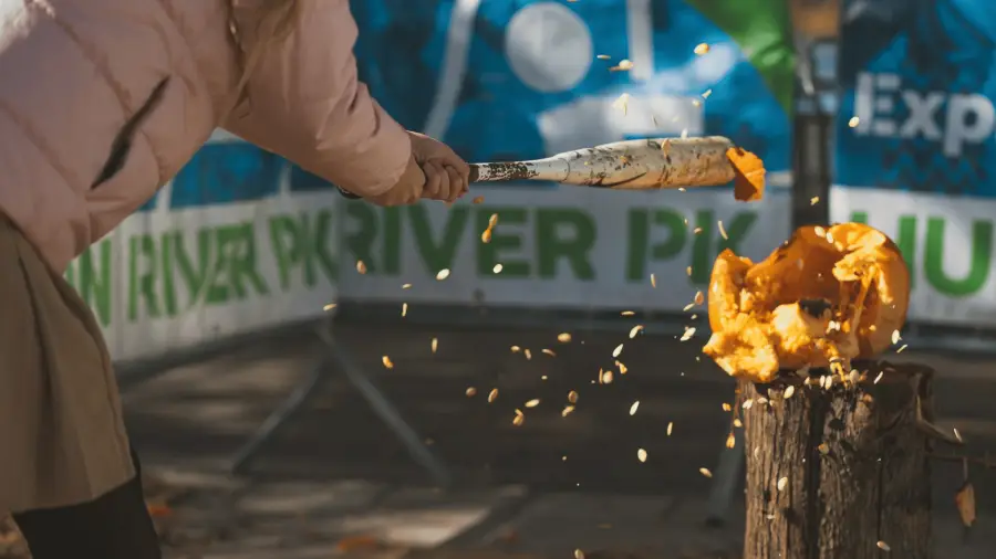 Pumpkin Smash at Hudson River Park